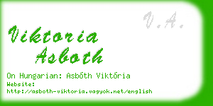 viktoria asboth business card